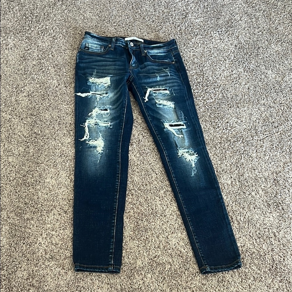 Kancan Skinny Distressed Jeans